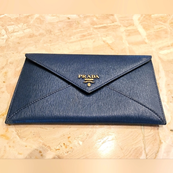 PRADA Gold Plated Limited Edition Wallet - Picture 1 of 9